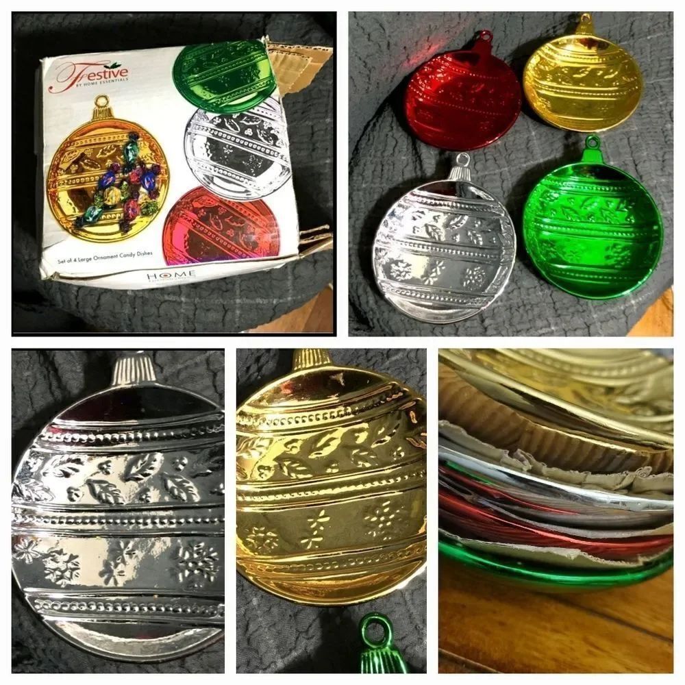 Home Essemtoals Christmas Candy Dishes